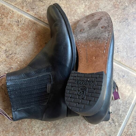 LA BARCA ANKLE BOOTS black sz 24 (7) - Picture 8 of 9